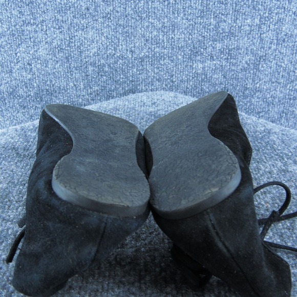 Steve Madden Eleanorr‎ Women Flat Shoes Black Leather Lace Up Size 8.5 Medium - Picture 9 of 9